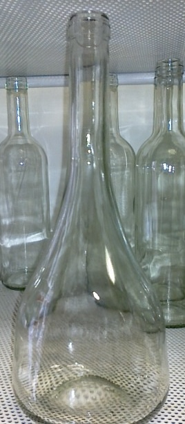 Francia színtelen boros üveg, palack 0.75 l